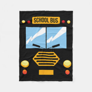 School Bus Costume Cool Easy Vehicle Halloween Gif Fleece Blanket