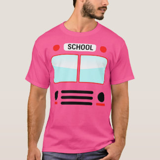 School Bus Costume Halloween Costume Easy Oufit T-Shirt