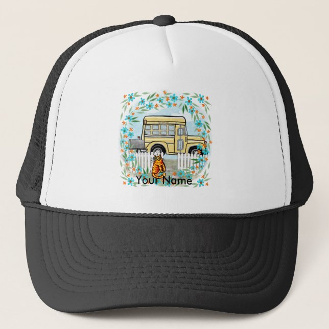 School Bus Day  Trucker Hat (Front)