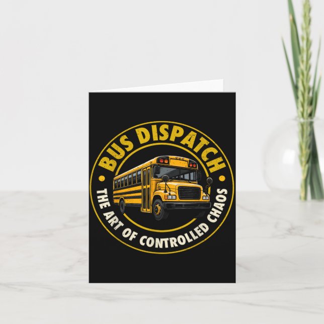 School Bus Dispatcher Card (Front)