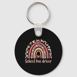 School Bus Driver 100th Day Of School Bus Driver R Key Ring