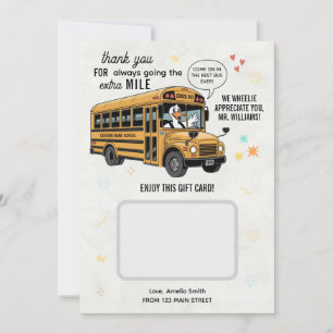 School Bus Driver Appreciation Gift Card Holder