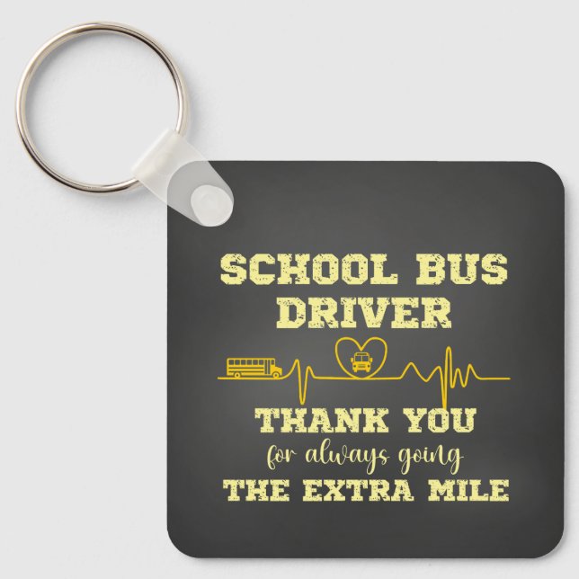 School Bus Driver Appreciation Key Ring (Front)