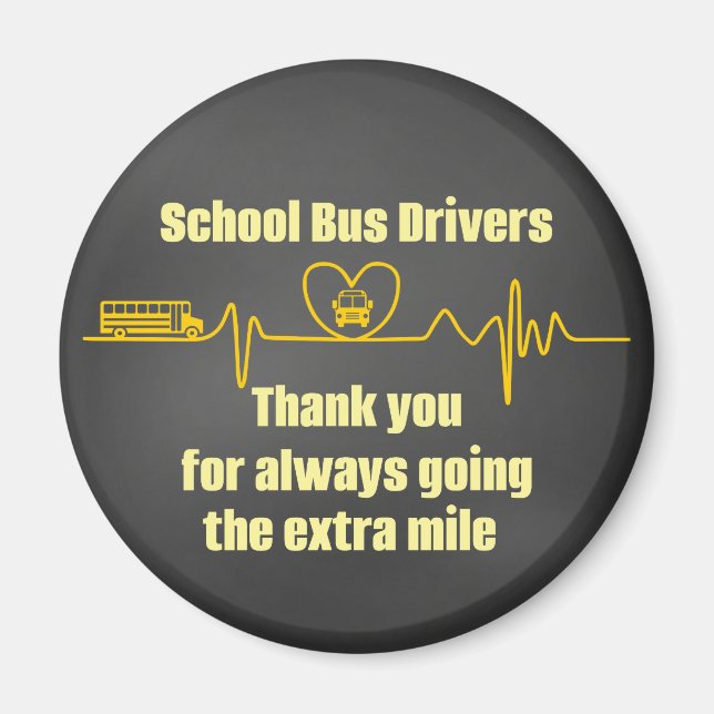 School Bus Driver Appreciation Magnet (Front)