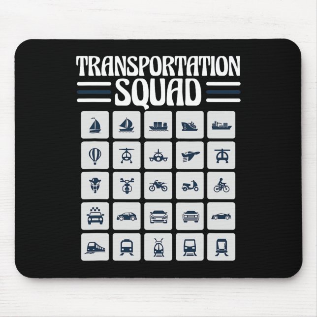 School Bus Driver Back To School Funny Transportat Mouse Mat (Front)