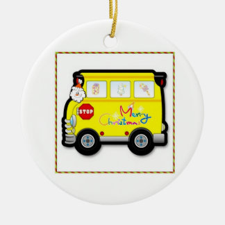 School Bus Driver Christmas Ornament