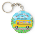 School Bus Driver Cute Animals | Personalised Name