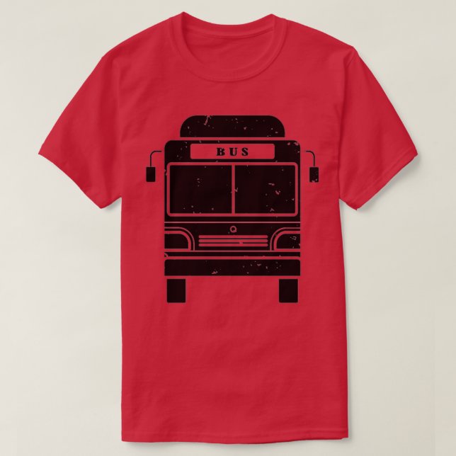 School Bus Driver Design T-Shirt (Design Front)