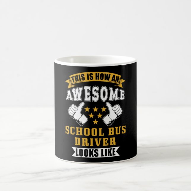 School Bus Driver Gift Coffee Mug (Center)