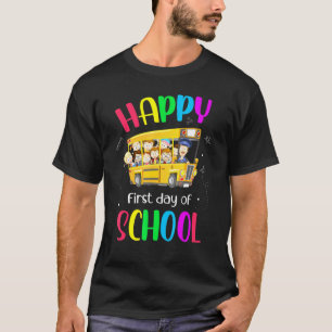 School Bus Driver Happy First Day Of School Cute 1 T-Shirt