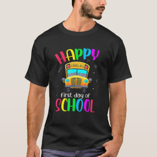 School Bus Driver Happy First Day Of School Cute T-Shirt