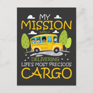 School Bus Driver Humor Gift Bus Driving Postcard