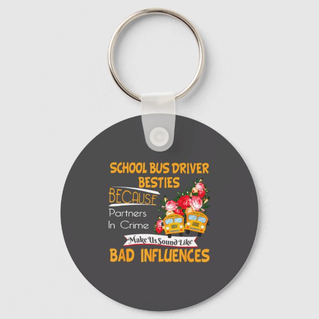 School Bus Driver Ies  Key Ring (Front)