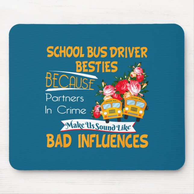 School Bus Driver Ies  Mouse Mat (Front)