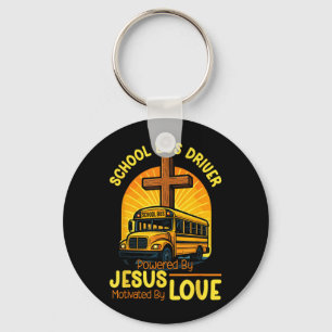 School Bus Driver Jesus Faith School Bus Driver Key Ring