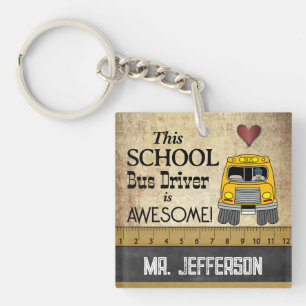 School Bus Driver   Key Ring
