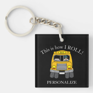 School Bus Driver Key Ring