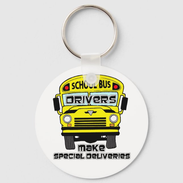 School Bus Driver Keychain (Front)