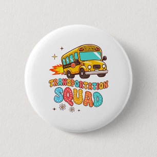 School Bus Driver Life Yellow Bus Transportation S 6 Cm Round Badge