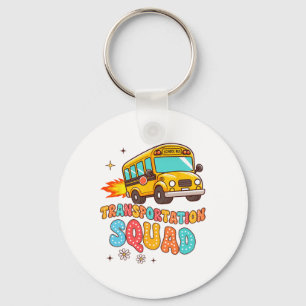 School Bus Driver Life Yellow Bus Transportation S Key Ring