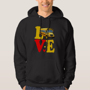 School Bus Driver Love - Men Women School Bus Driv Hoodie