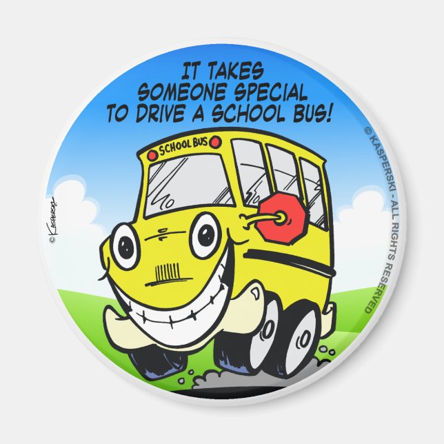 School Bus Driver Magnet (Front)