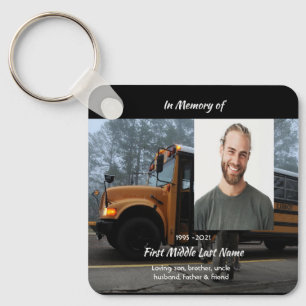 School Bus Driver Memorial Keepsake  Key Ring