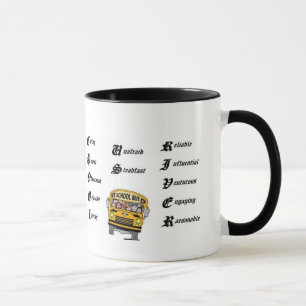 School bus driver mug