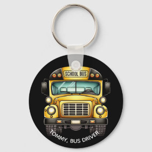School Bus Driver. Personalised Key Ring