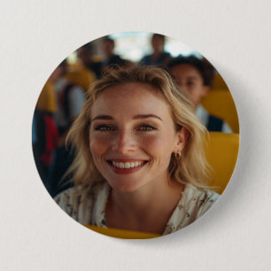 School Bus Driver Photo Customize 7.5 Cm Round Badge