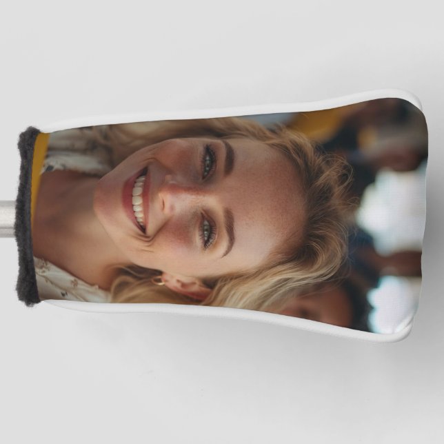 School Bus Driver Photo Customize Golf Head Cover (Front)