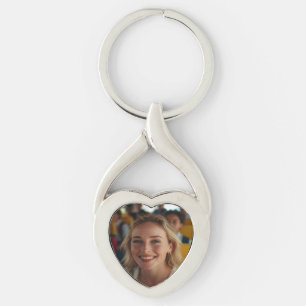 School Bus Driver Photo Customize Key Ring