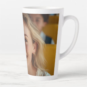 School Bus Driver Photo Customize Latte Mug