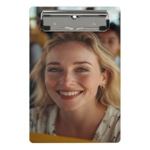 School Bus Driver Photo Customize Mini Clipboard
