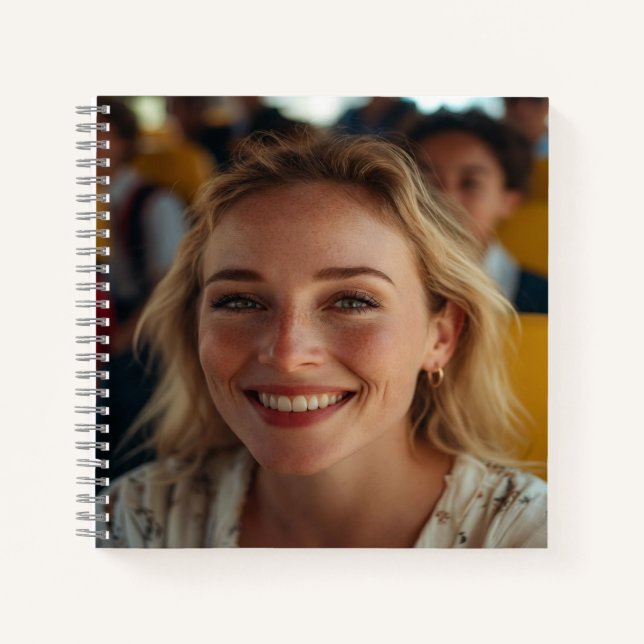 School Bus Driver Photo Customize Notebook (Front)