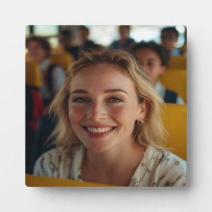 School Bus Driver Photo Customize Plaque