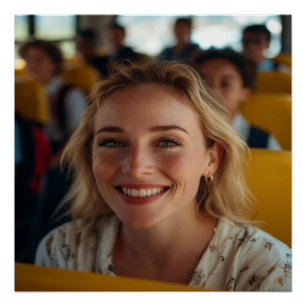 School Bus Driver Photo Customize Poster