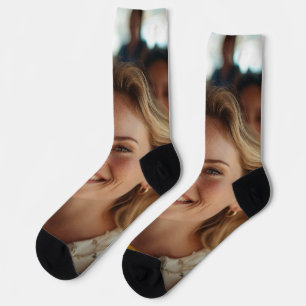 School Bus Driver Photo Customize Socks