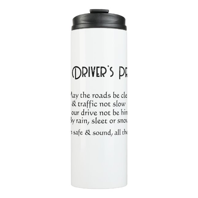 School Bus Driver Prayer Thermal Tumbler (Front)