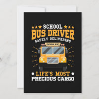 School Bus Driver Safely Delivering