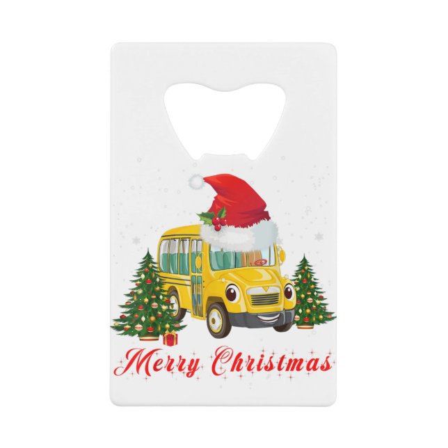 School bus driver santa hat merry christmas (Front)
