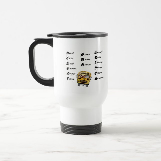 School bus driver, School bus driver, thumbnail... Travel Mug (Left)