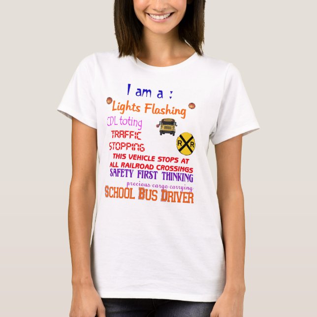 school bus driver shirt (Front)
