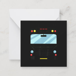 School Bus Driver Simple Halloween Costume Kids Card