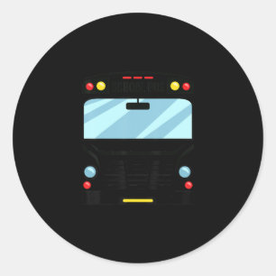 School Bus Driver Simple Halloween Costume Kids Classic Round Sticker