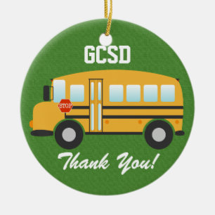 School Bus Driver - SRF Ceramic Tree Decoration