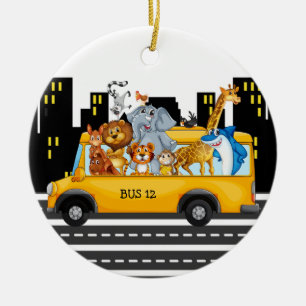 School Bus Driver - SRF Ceramic Tree Decoration
