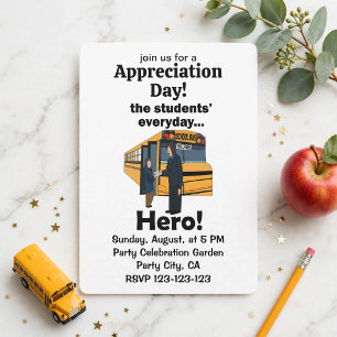 School Bus Driver Students' Hero Appreciation Day Invitation