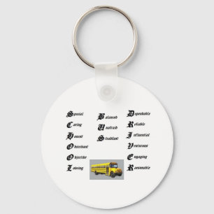 School bus driver, thumbnailCAI0UE1U Key Ring