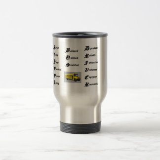 School bus driver travel mug